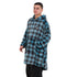 Snuggs Blanket Hoodie Checkered Blue
